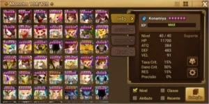 Conta Late Game 25 nat5, C3 arena e c1 rta - Summoners War