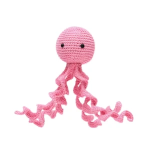 Polvo Newborn Pink Amigurumi - Artesanato e Personalizados