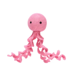 Polvo Newborn Pink Amigurumi - Artesanato e Personalizados