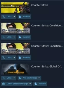 CONTAS STEAM BARATAS COM CS 1.6 + CSGO + CS CONDITION ZERO - Counter Strike