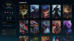 CONTA LV 436 (conta desde 2013, 226 SKINS/Icones/emotes raro - League of Legends LOL