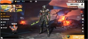 Vendo conta rara com o primeiro passe de elite - Free Fire