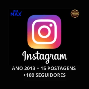 Conta de Instagram antigo 2012 - 2017 + post + 100 seguidor