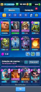 Conta simples com nível razoável - Clash Royale