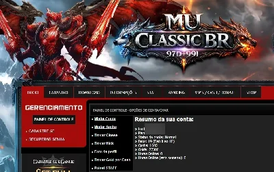 Vendo Conta do Mu ClassicBR - MU Online