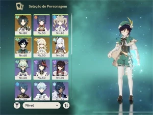 XIAO + JADE + VENTI + HARPA + SHENHE - Genshin Impact