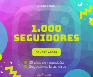 1000 SEGUIDORES INSTAGRAM - BRASILEIROS C/ REPOSIÇÃO