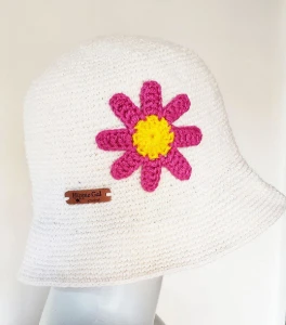 Chapéu Bucket em Crochê - Artesanato e Personalizados