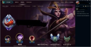 conta de lol, Diamante, conta desde s3 4 anos de lol - League of Legends