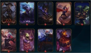 Diamond 2 / 134 Skins / Espólios / 135 champs - League of Legends LOL