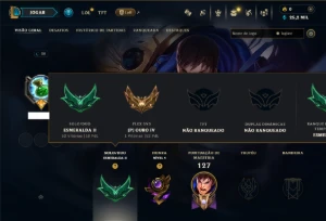 Esmeralda 2 com 55 Champs e 6 Skins - League of Legends LOL