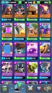 Conta nível 11 com 101 cartas - Clash Royale