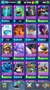 Conta nível 11 com 101 cartas - Clash Royale