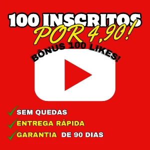 Inscritos Youtube (Sem Queda E Entrega Rápida) BÓNUS 100LIKE - Others