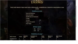 conta com 2 mil em skins - League of Legends LOL