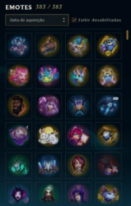 Conta Lvl 564 Com Todos Emotes E 321 Skins - League of Legends LOL