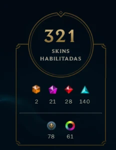 Conta Lvl 564 Com Todos Emotes E 321 Skins - League of Legends LOL