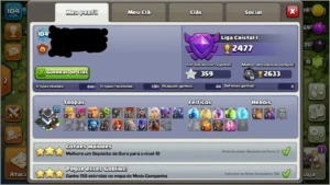 Clash Of Clans CV9 e Clash Royale NV10 LENDÁRIA