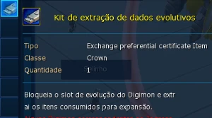 Extrator La Omega - Digimon Masters Online DMO