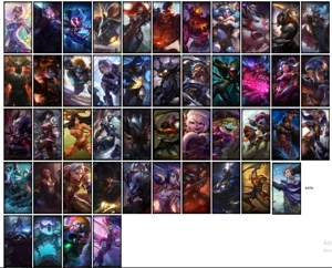 Conta unranked com 90 Champs e 93 Skins + 400 RP - League of Legends LOL