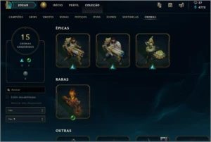 Conta League of Legends - Plat 2 (conta da season 3) LOL