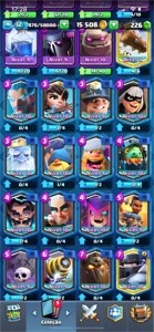 CONTA CLASH ROYALE - NÍVEL 12 - 17 Lendárias - BARATO