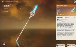 ✨ GENSHIN IMPACT CONTA COM HU TAO + SKYWARD SPINE 5⭐ AR31 ✨