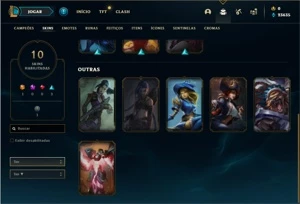 Conta ouro 1 com 22 Champs e 10 Skins (EMAIL NÃO CONFIRMADO) - League of Legends LOL