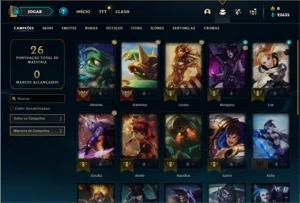 Conta ouro 1 com 22 Champs e 10 Skins (EMAIL NÃO CONFIRMADO) - League of Legends LOL