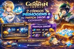 Genshin Impact 🎮 | 2 Códigos Primogems 💎 Ou Twitch Drop 🎁