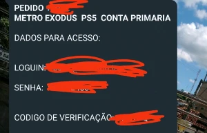 Conta primaria com metrô exodus ps5