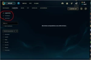 Conta de league of legends LOL