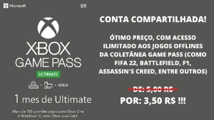 Xbox Game Pass Ultimate - 1 mês (conta coletiva) - Assinaturas e Premium