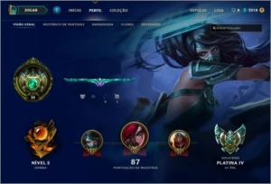 Conta League of Legends Platina - Honra 5 - Graves Vitorioso LOL