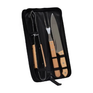 Kit Churrasco 3 Peças com Estojo