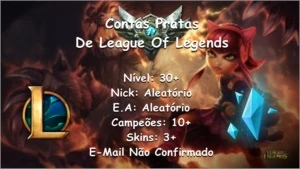 Contas Prata De League Of Legends LOL