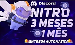 Discord Nitro Gaming 3 Meses + 6 Impulsos[ENTREGA AUTOMÁTICA - Outros