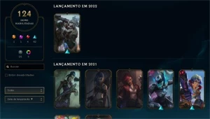 Conta League of  Legends - Nv 160 - Mono Suporte - League of Legends LOL