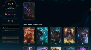 Conta League of  Legends - Nv 160 - Mono Suporte - League of Legends LOL