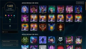 Conta League of  Legends - Nv 160 - Mono Suporte - League of Legends LOL