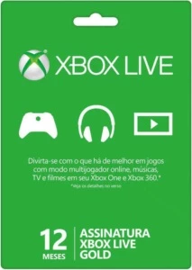 Xbox live gold Xbox 12 meses Xbox 360 Xbox one - Gift Cards