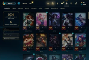 Conta Unranked com 66 Champs e 62 Skins ( MAIN SUP / ADC ) - League of Legends LOL