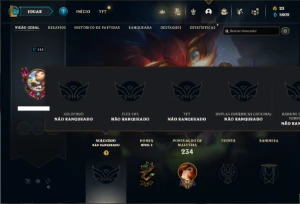 Conta Unranked com 66 Champs e 62 Skins ( MAIN SUP / ADC ) - League of Legends LOL