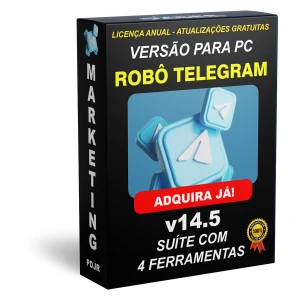 Robô Telgram para PC - Lic. Anual