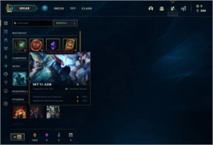 Conta unranked (ex bronze 1) com 30 champs e 1 skin - League of Legends LOL