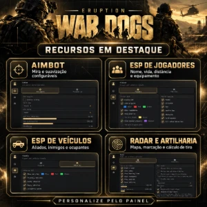 War Dogs | Aimbot + Esp + Radar + | Entrega Automatica - Outros