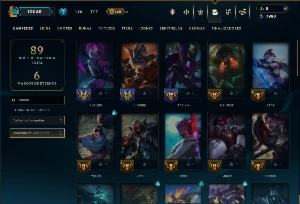 Esmeralda 3 com 50 Champs e 12 Skins - League of Legends LOL
