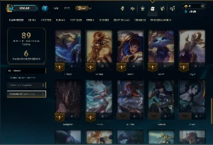 Esmeralda 3 com 50 Champs e 12 Skins - League of Legends LOL