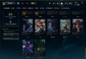 Esmeralda 3 com 50 Champs e 12 Skins - League of Legends LOL
