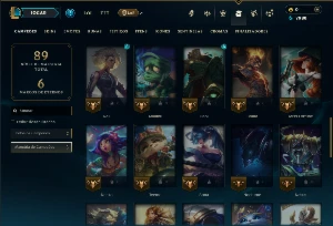 Esmeralda 3 com 50 Champs e 12 Skins - League of Legends LOL